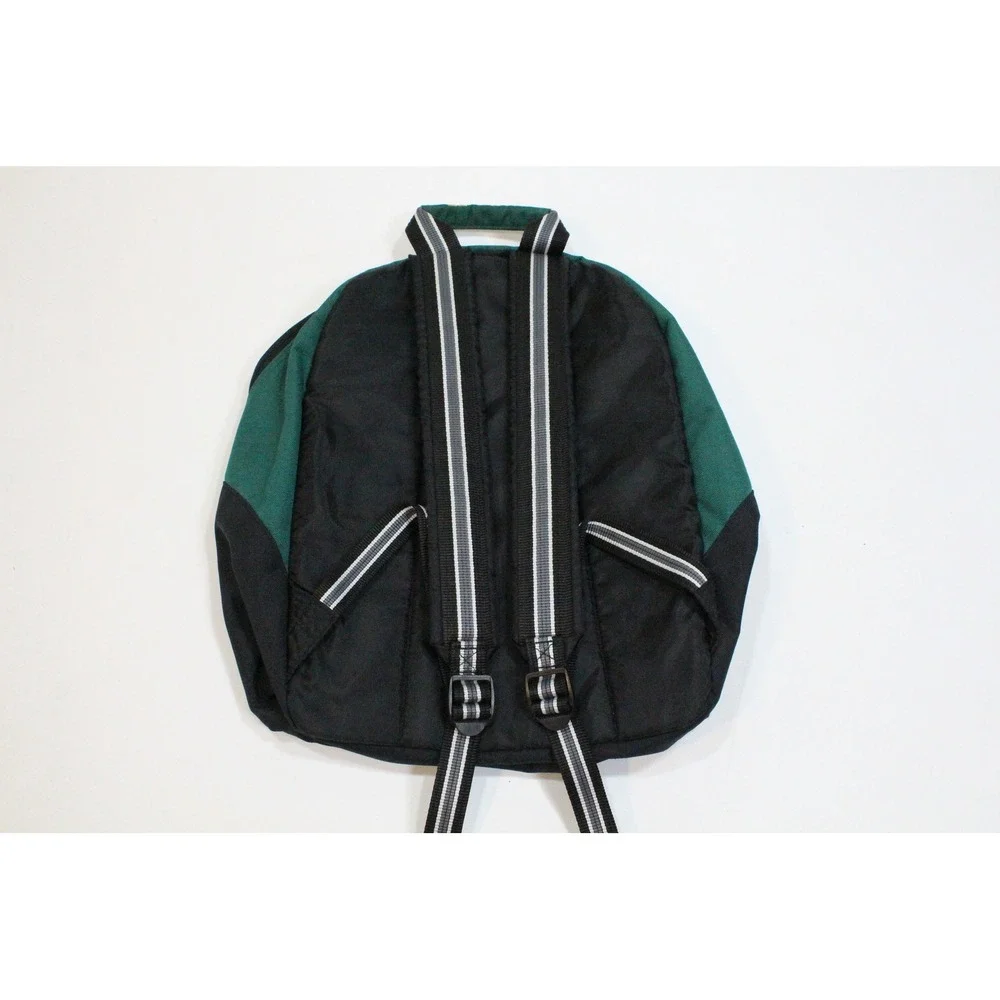 Vintage BUM Equipment XXL Backpack Forest Green Black Embroidered School Bag